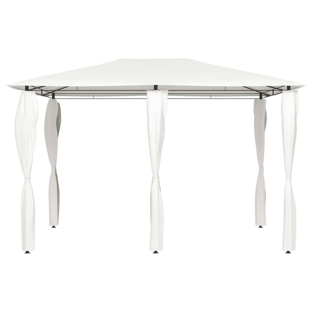 Vidaxl -Laube mit Stangenabdeckungen 160 g m² 3x4x2,6 m cremefarben