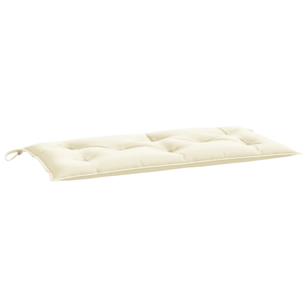 Vidaxl Garden Bench Kissen 100x50x7 cm Oxford Stoff Crème -Colored