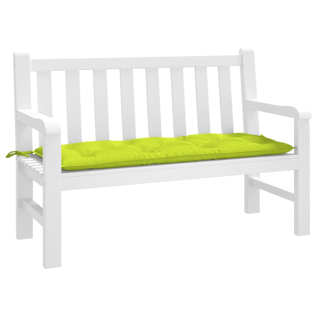 VidaXL Gartenbankauflage 120x50x7 cm Oxford-Stoff hellgrün