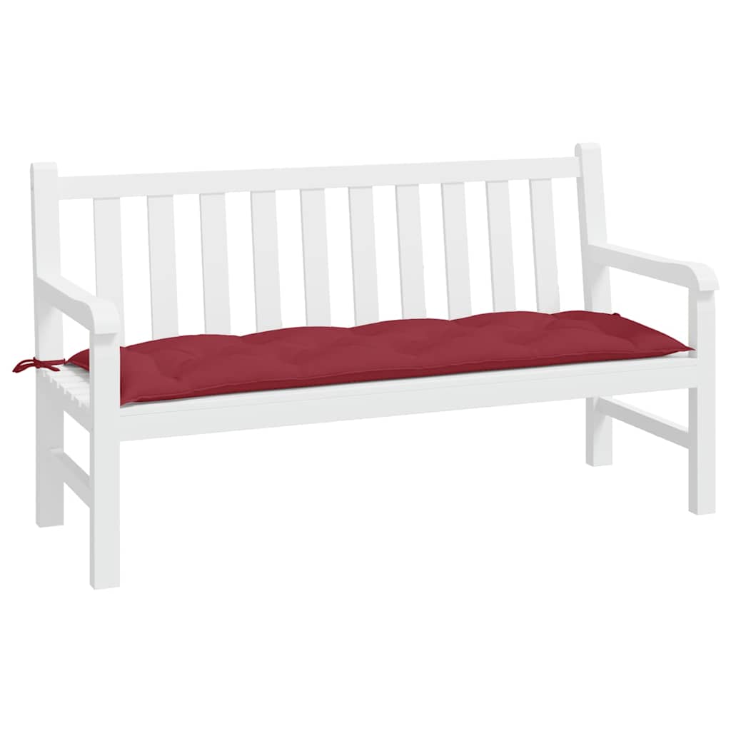 Vidaxl tuinbankkussen 150x50x7 cm oxford stof wijnrood
