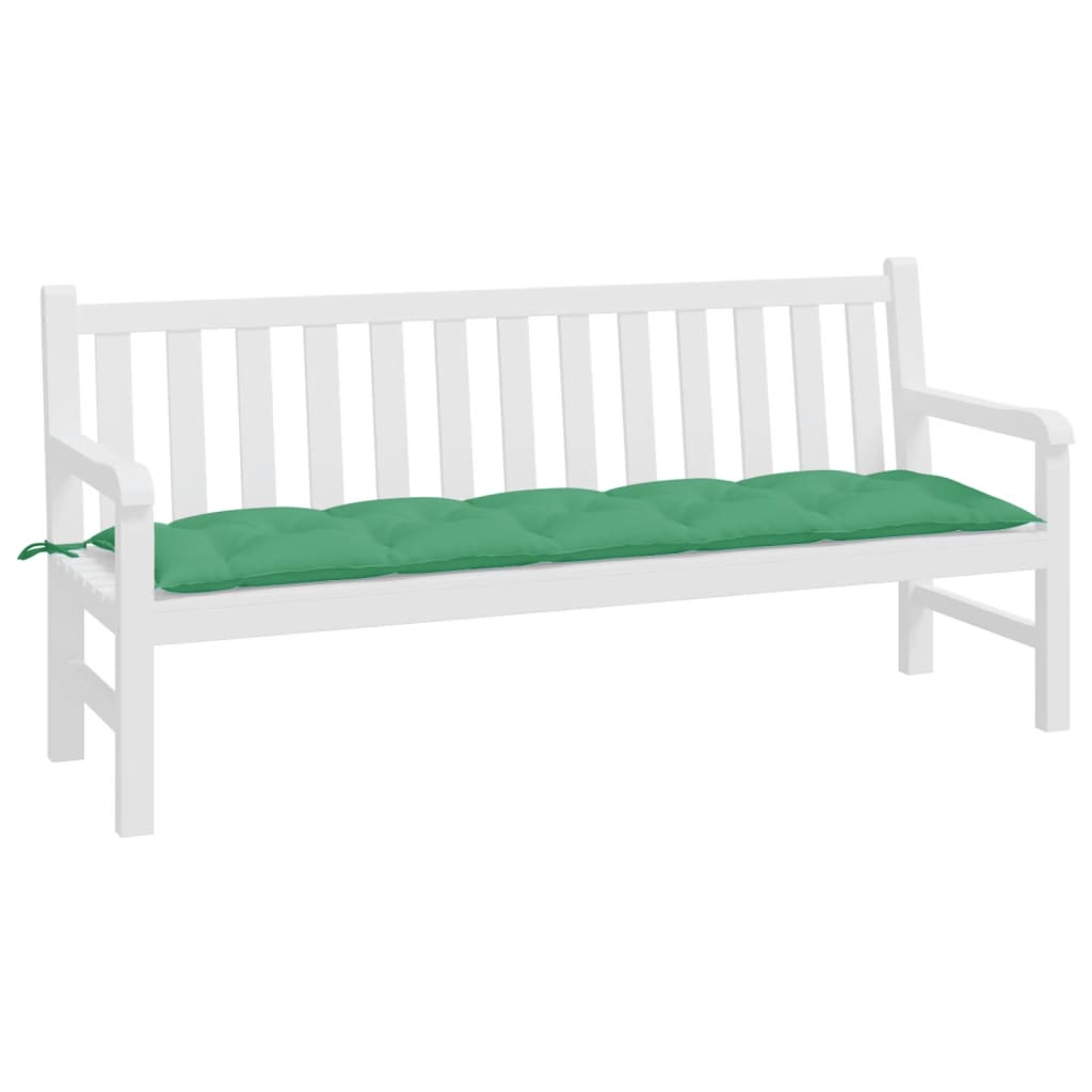 Vidaxl Garden Bench Kissen 180x50x7 cm Oxford Stoff grün
