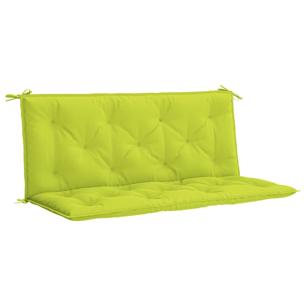 VidaXL Gartenbankauflage 120x(50+50)x7 cm Oxford-Stoff hellgrün