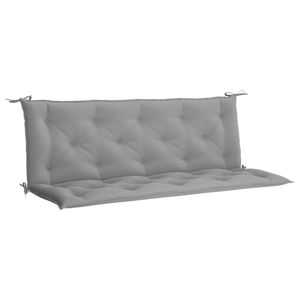 Vidaxl Gartenbank Kissen 2 ST 150x50x7 cm Oxford Stoff grau