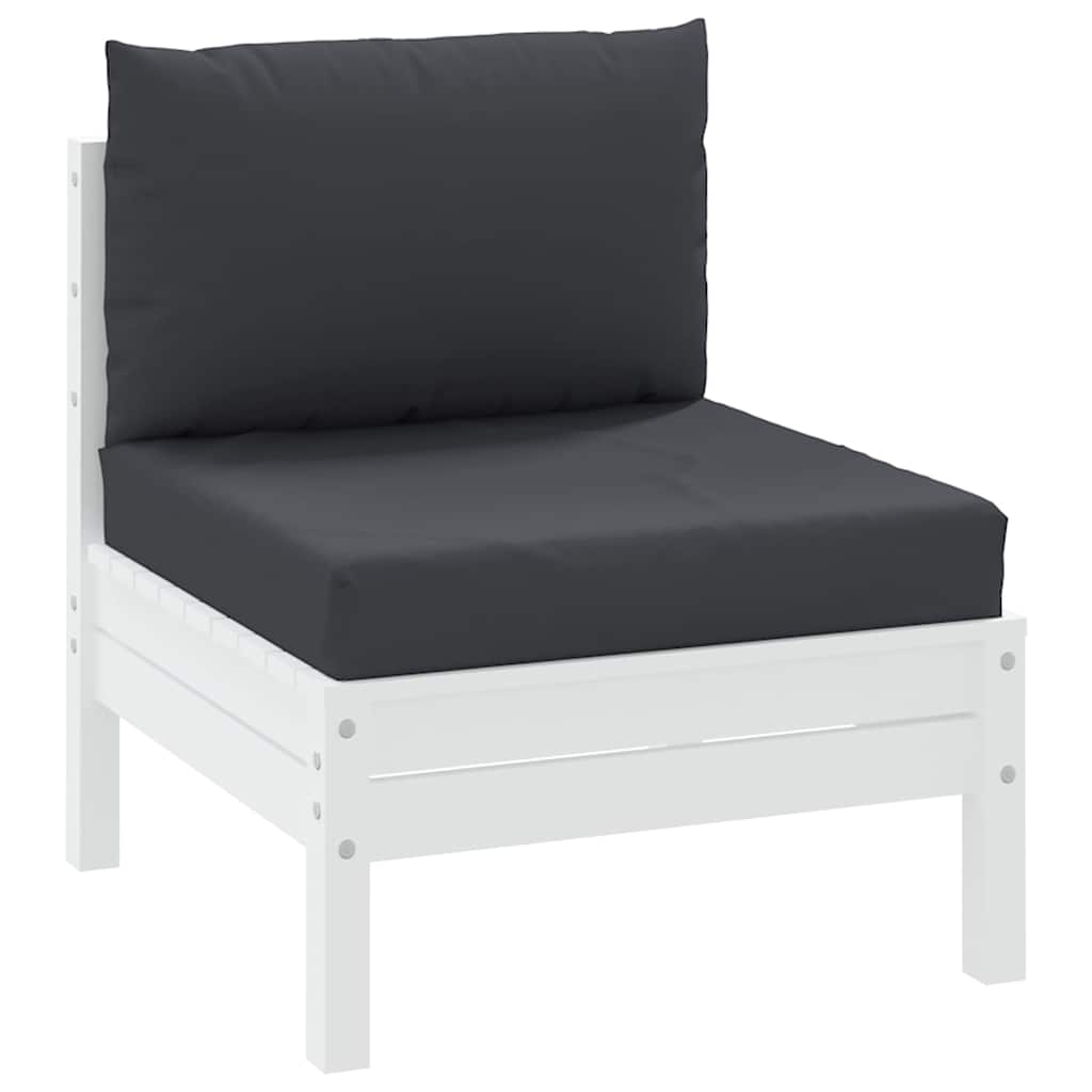 Vidaxl Palettenkissen 2 St. Stoff schwarz