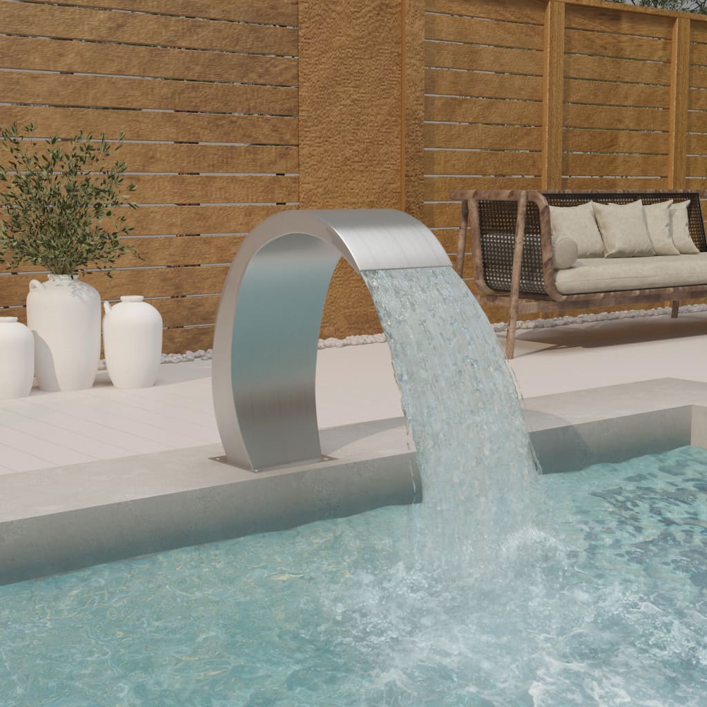 Vidaxl Schwimmbadbrunnen mit LEDs 22x60x70 cm Edelstahl 304