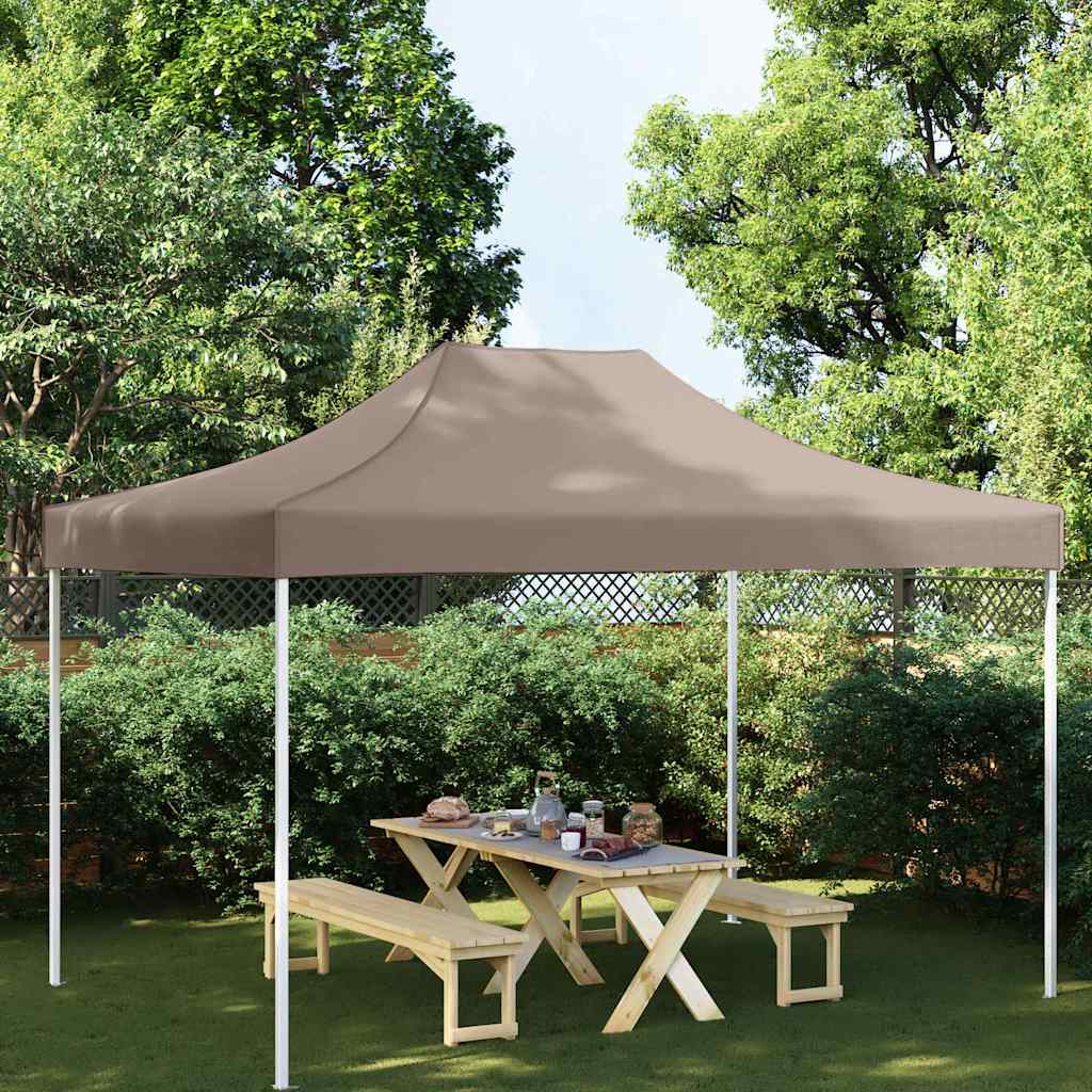 Vidaxl -Party -Zeltdach 270 g m² 4,5 x 3 m Taupe