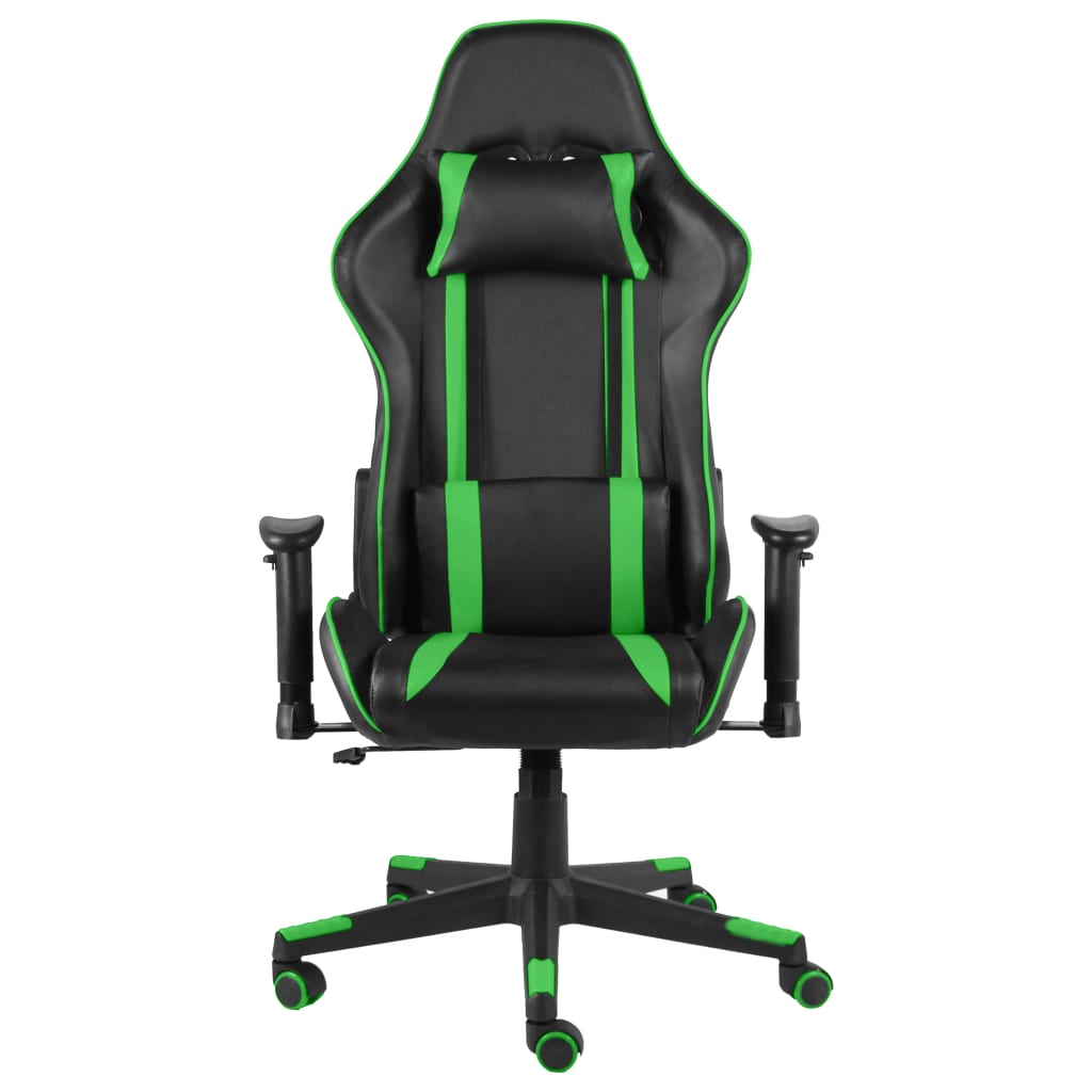 Vidaxl gamestoel draaibaar pvc groen