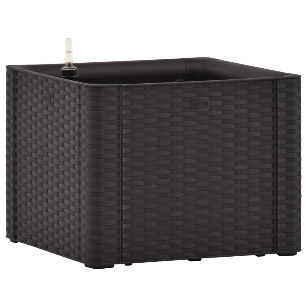 VIDAXL -Pflanzer hoch mit selbstständigem System 43x43x33cm Anthrazit