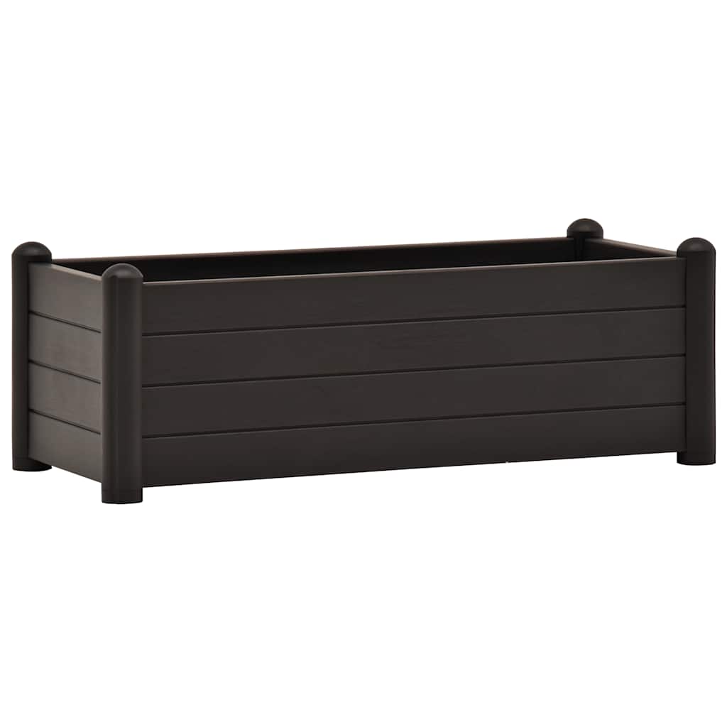 VIDAXL -Pflanzer erhoben 100x43x35 cm PP Anthrazit