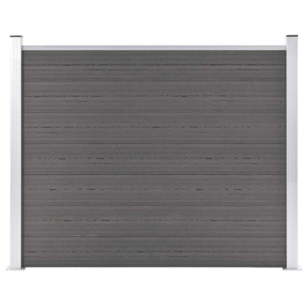 VIDAXL -Zauntafel 180x146 cm HKC Grau
