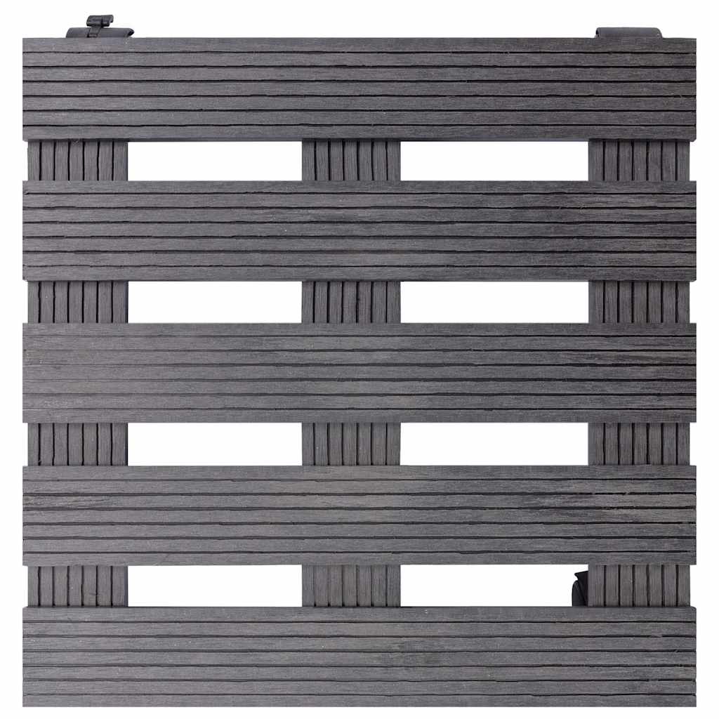 VIDAXL -Pflanzenwagen 2 PCs 30x30x7,5 cm HKC Grau