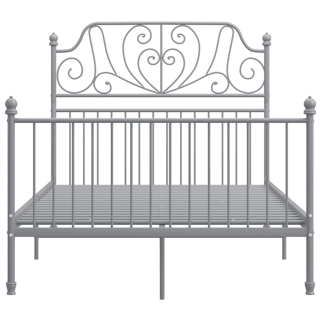 Vidaxl bedframe metaal grijs 120x200 cm