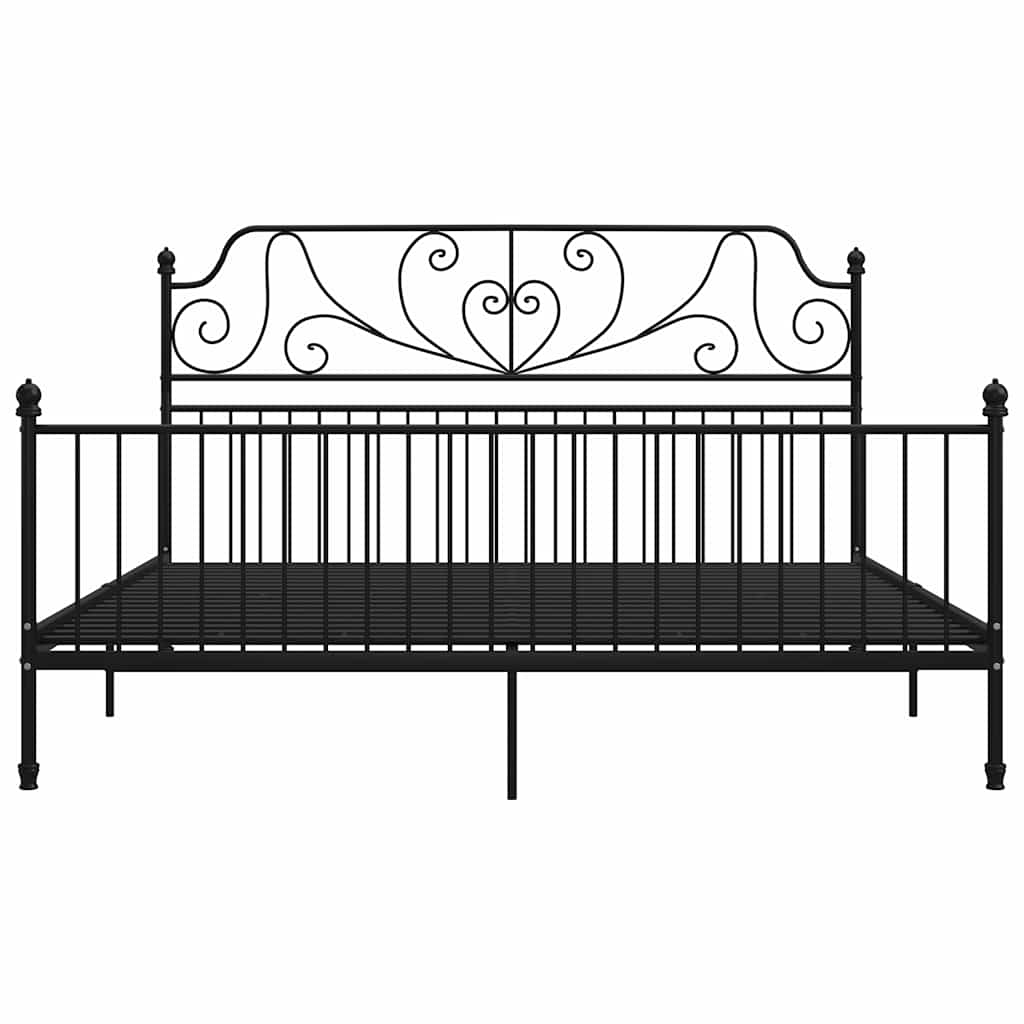 Vidaxl bedframe metaal zwart 200x200 cm