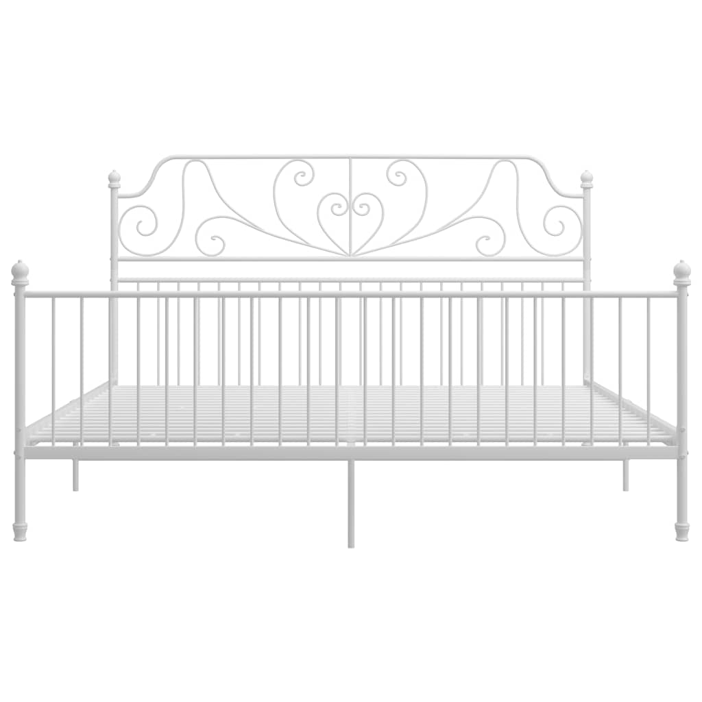 Vidaxl bedframe metaal wit 200x200 cm