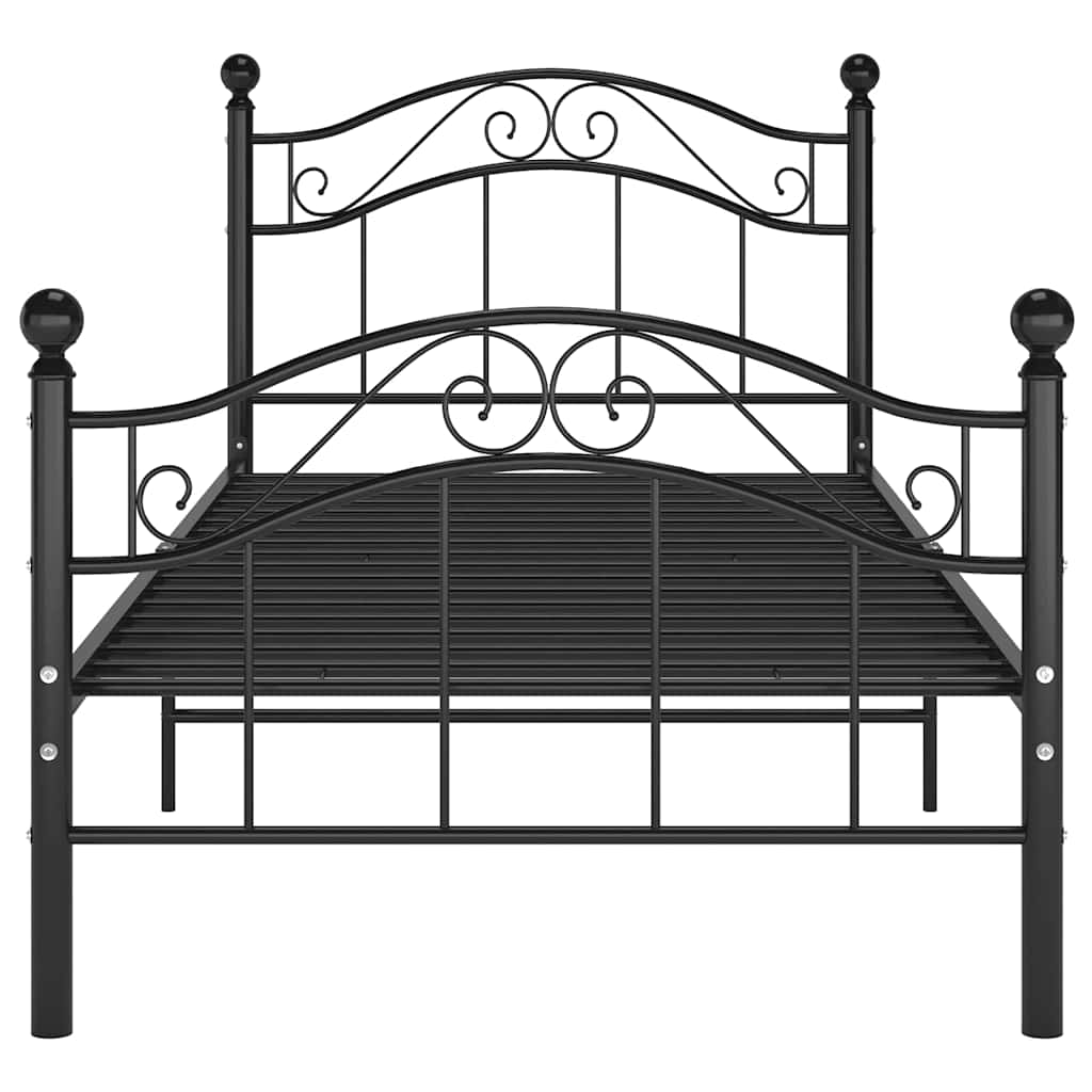 Vidaxl bedframe metaal zwart 100x200 cm
