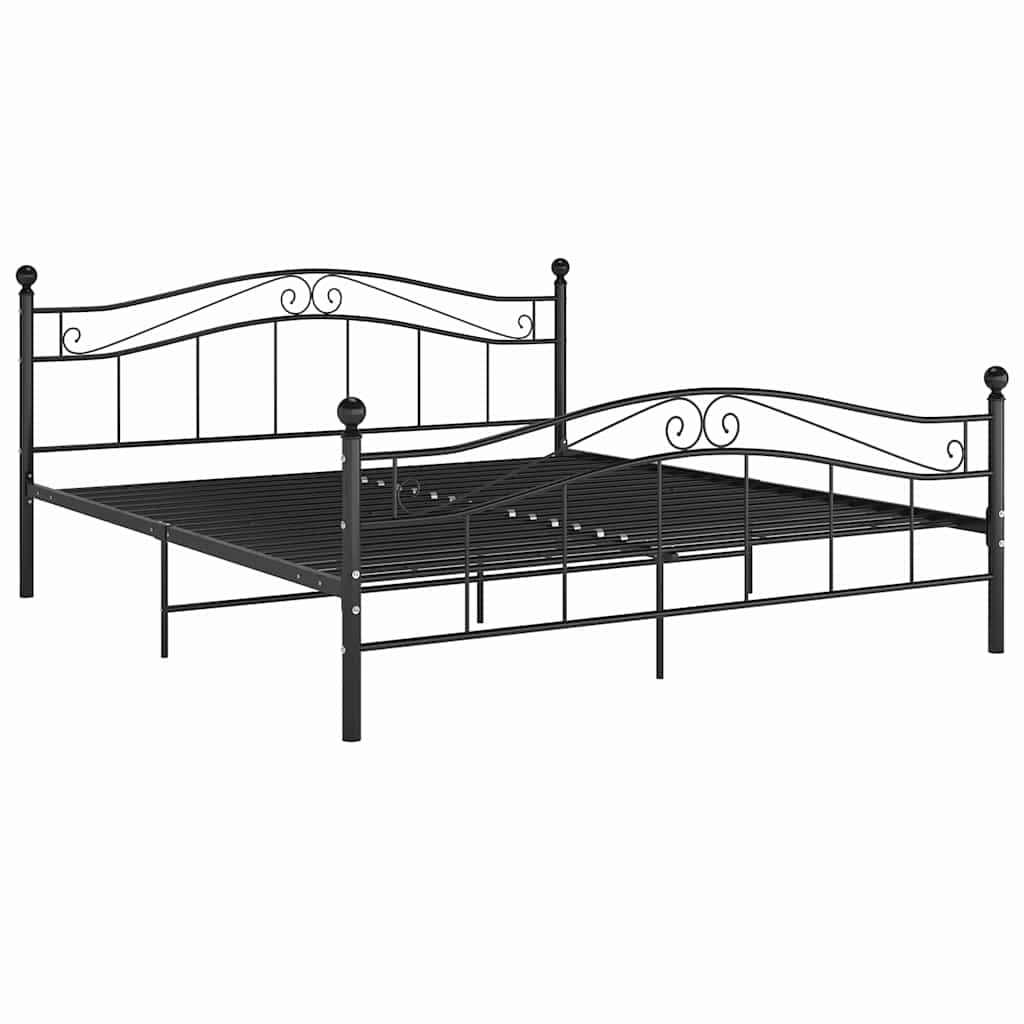 Vidaxl bedframe metaal zwart 180x200 cm
