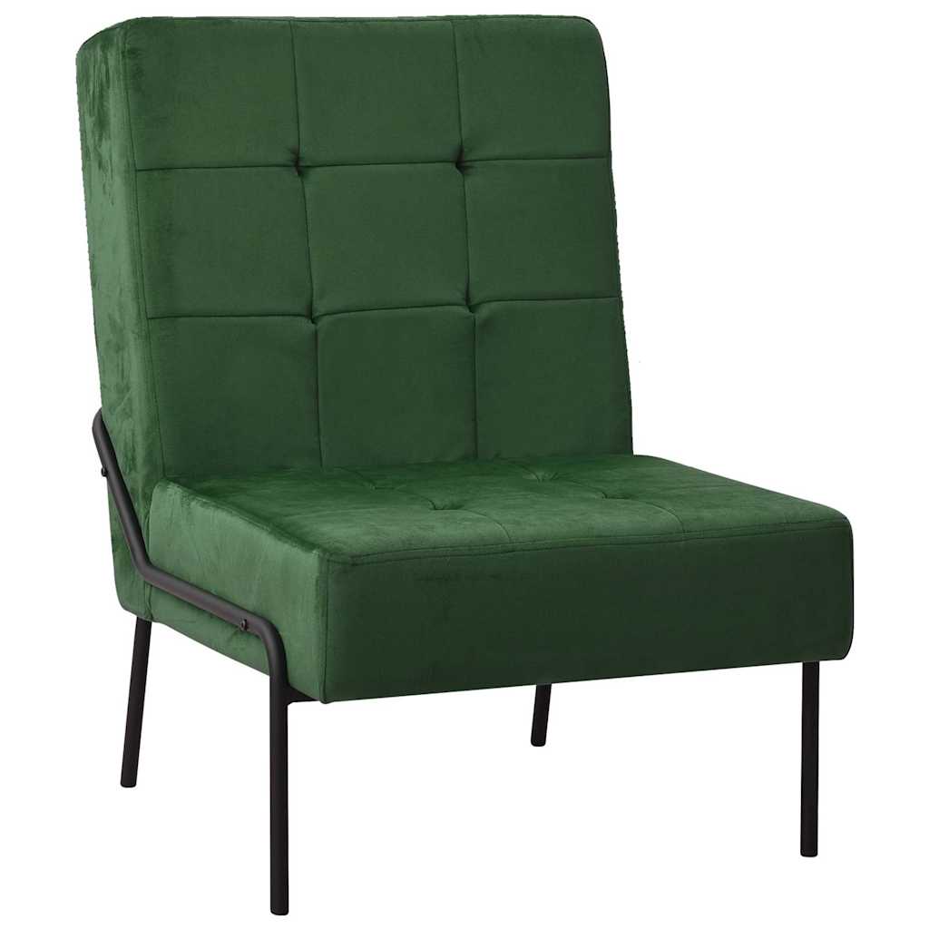 Vidaxl relaxstoel 65x79x87 cm fluweel donkergroen