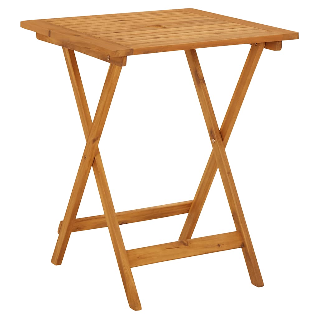Vidaxl tuintafel inklapbaar 60x60x75 cm massief acaciahout