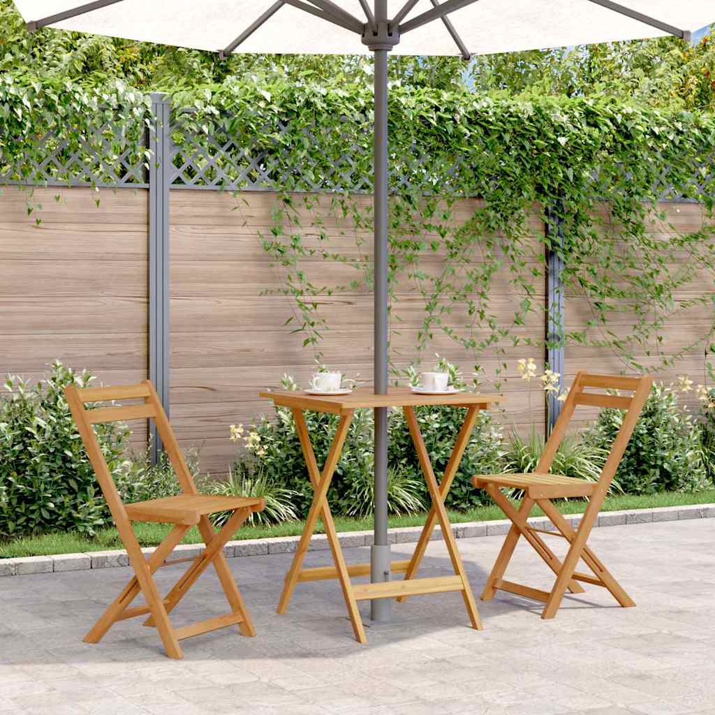 Vidaxl tuintafel inklapbaar 60x60x75 cm massief acaciahout
