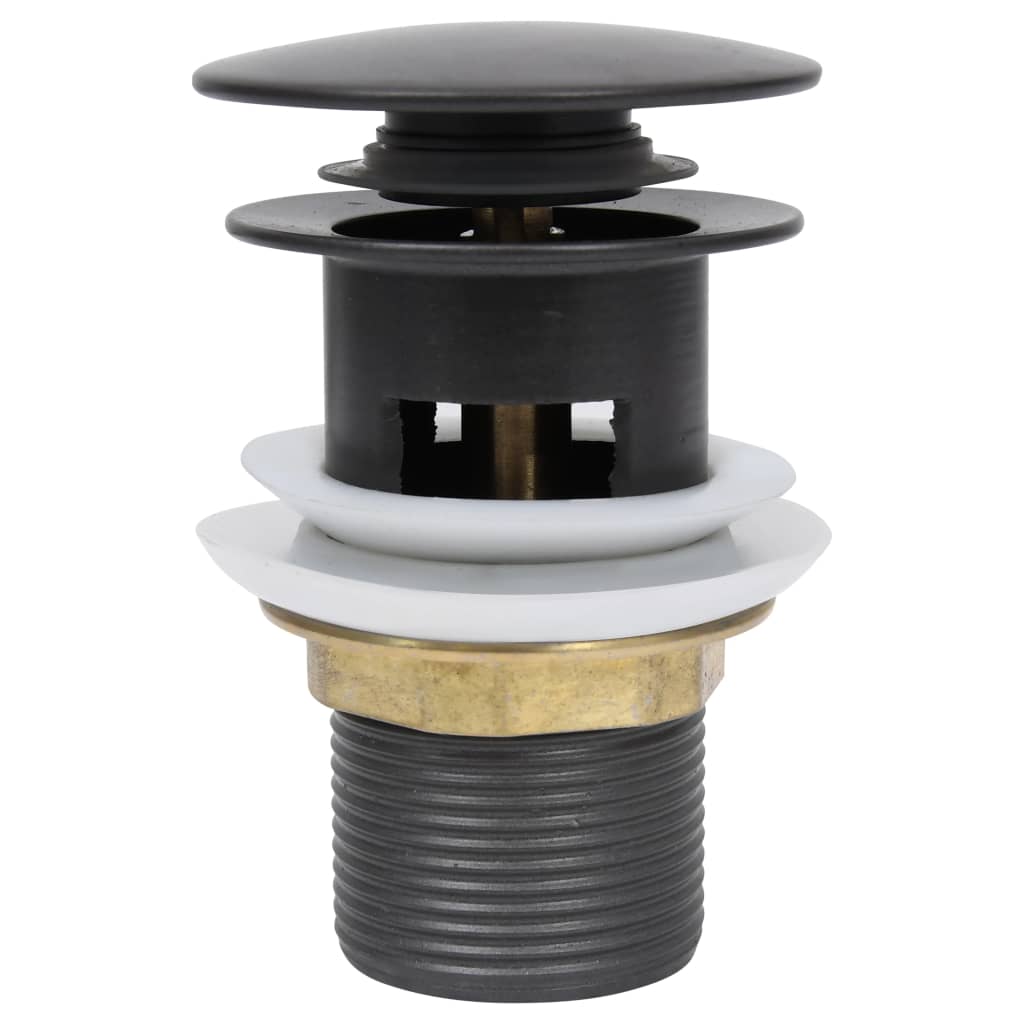 Vidaxl Drain Popup mit Überlauf 6.4x6.4x9.1 cm Grau