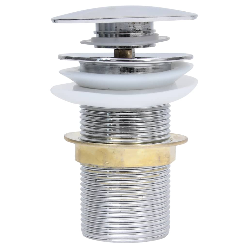 Vidaxl Drain Popup ohne Überlauf 6.4x6.4x9.1 cm Chromfarben