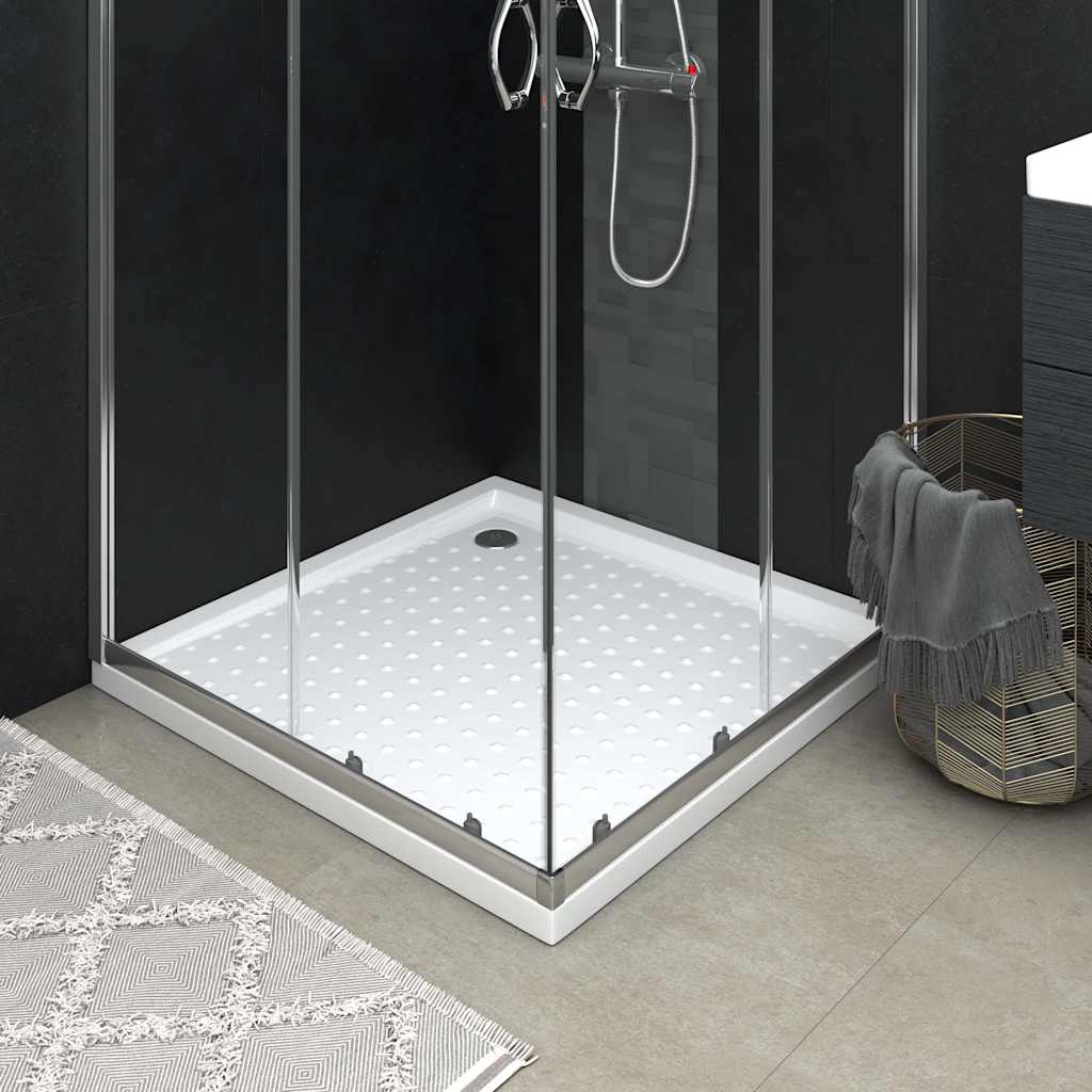 Vidaxl Duschschale mit Stollen 90x90x4 cm abs weiß