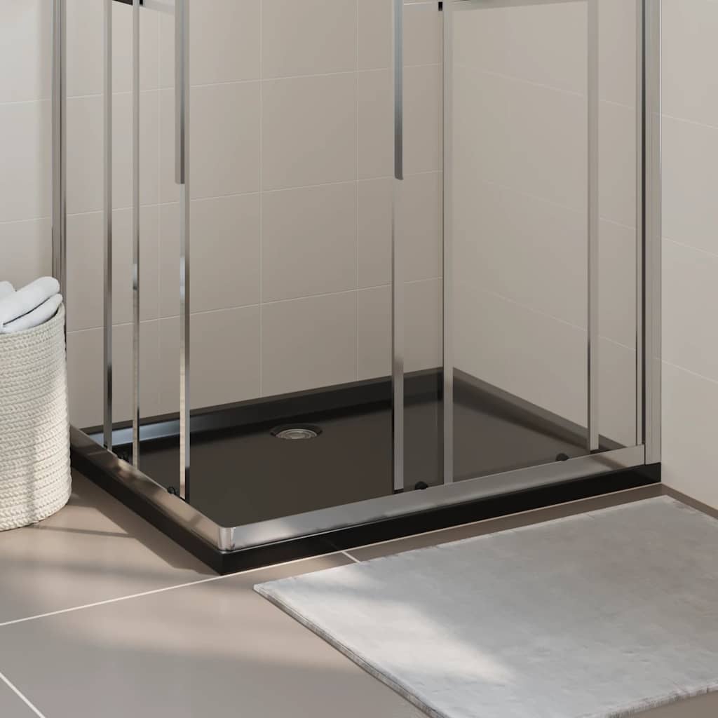 Vidaxl Duschschale rechteckige 80x100 cm abs schwarz