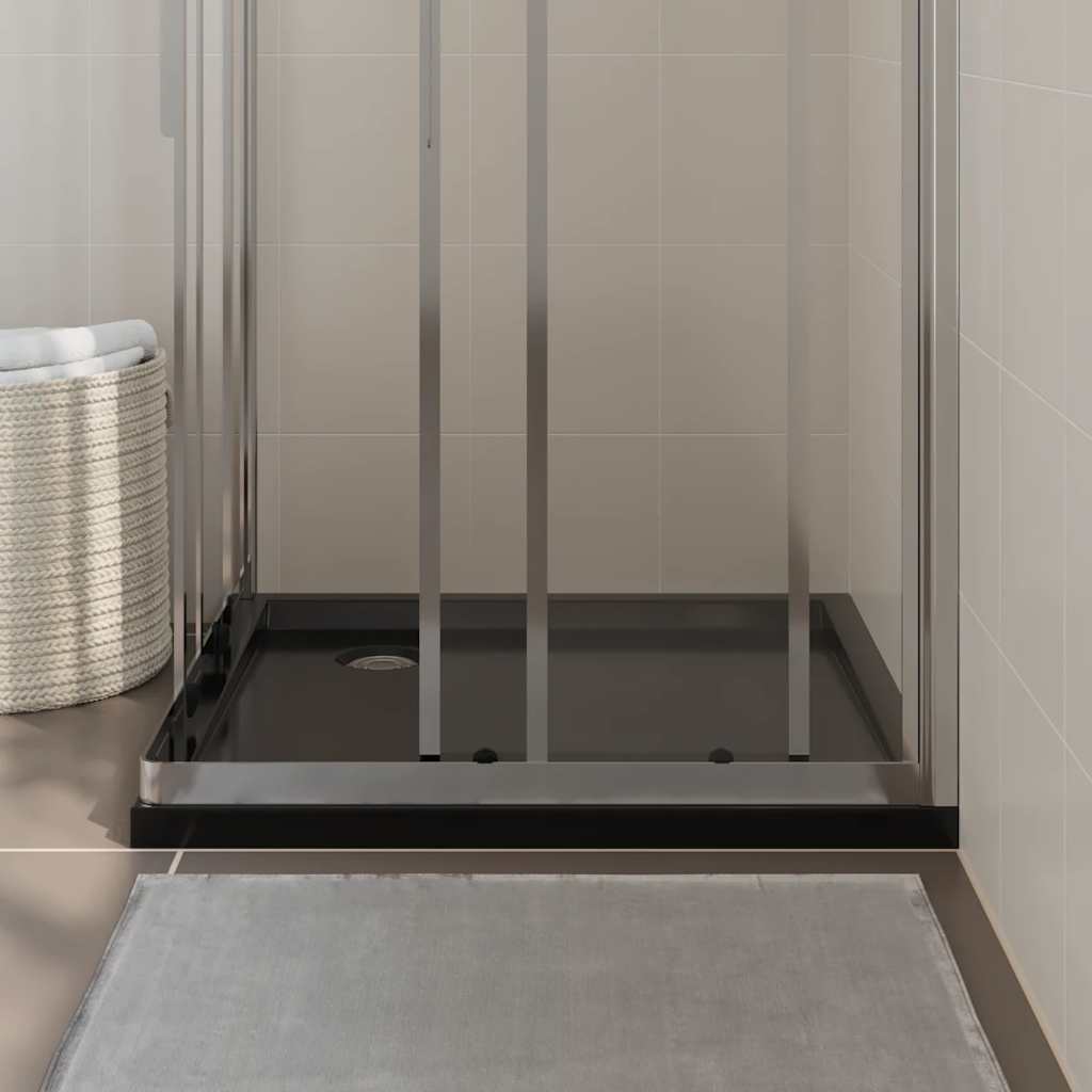 Vidaxl Duschschale Quadrat 80x80 cm abs schwarz