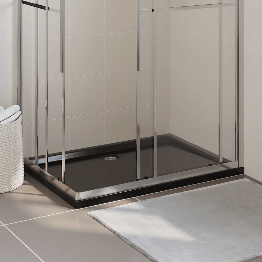 Vidaxl Duschschale rechteckige 80x120 cm ABS Schwarz