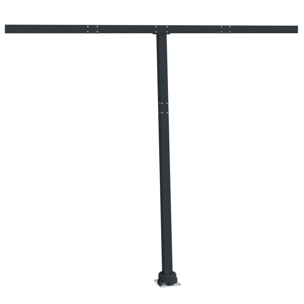 Vidaxl Laifel Pole Set 300x245 cm Eisen -Anthrazit -gelöscht