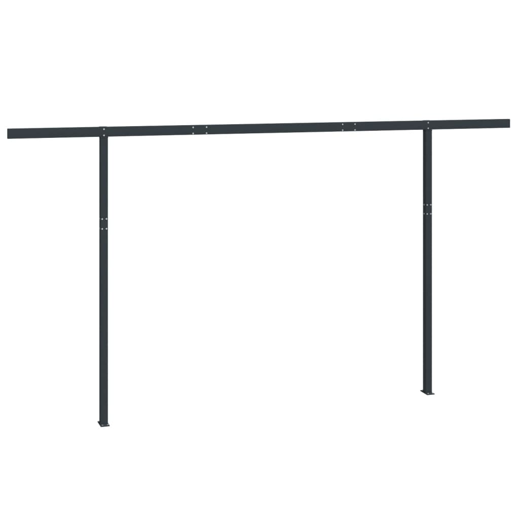 Vidaxx Markisenpfosten-Set 450x245 cm Eisen Anthrazit