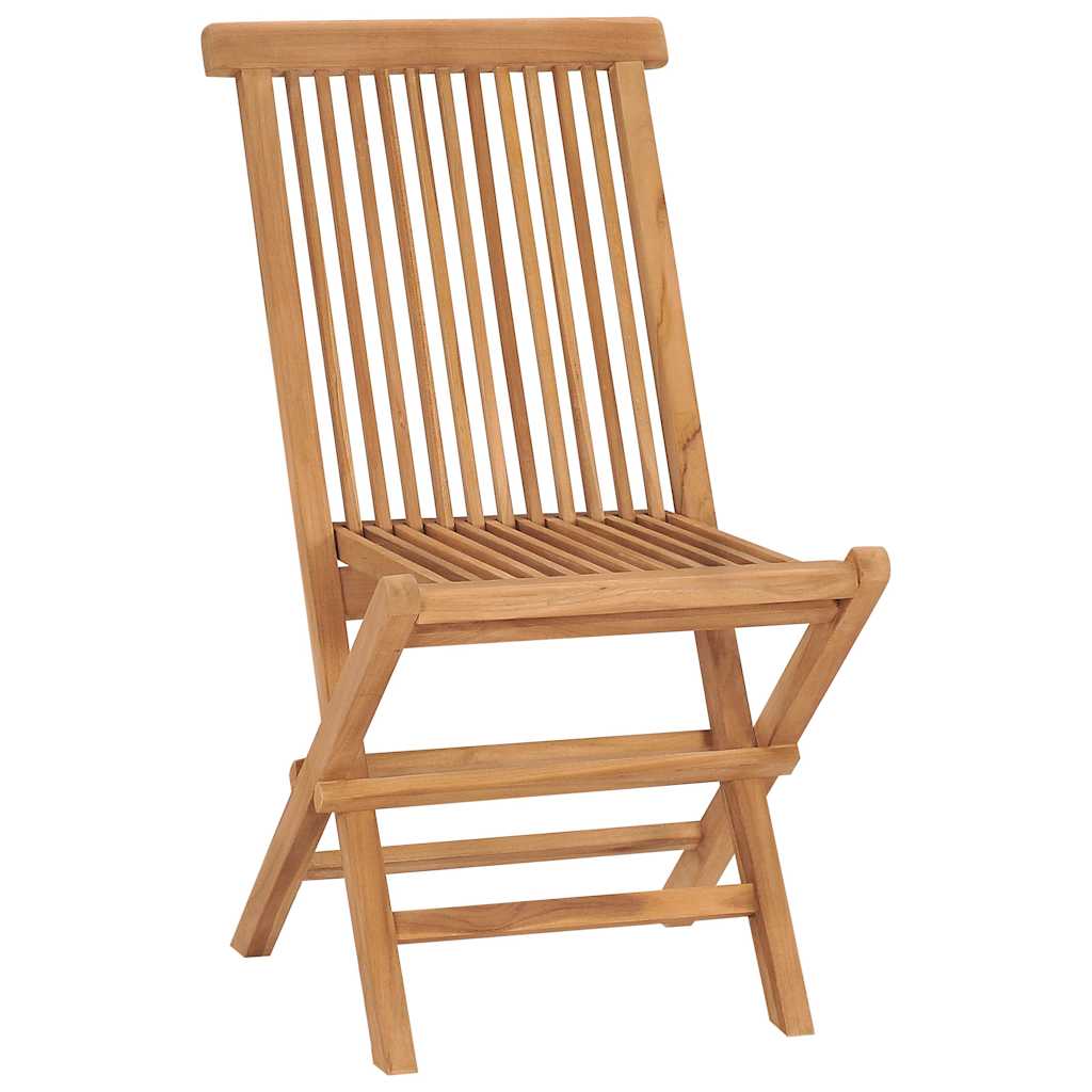 Vidaxl tuinstoelen 4 st inklapbaar massief teakhout