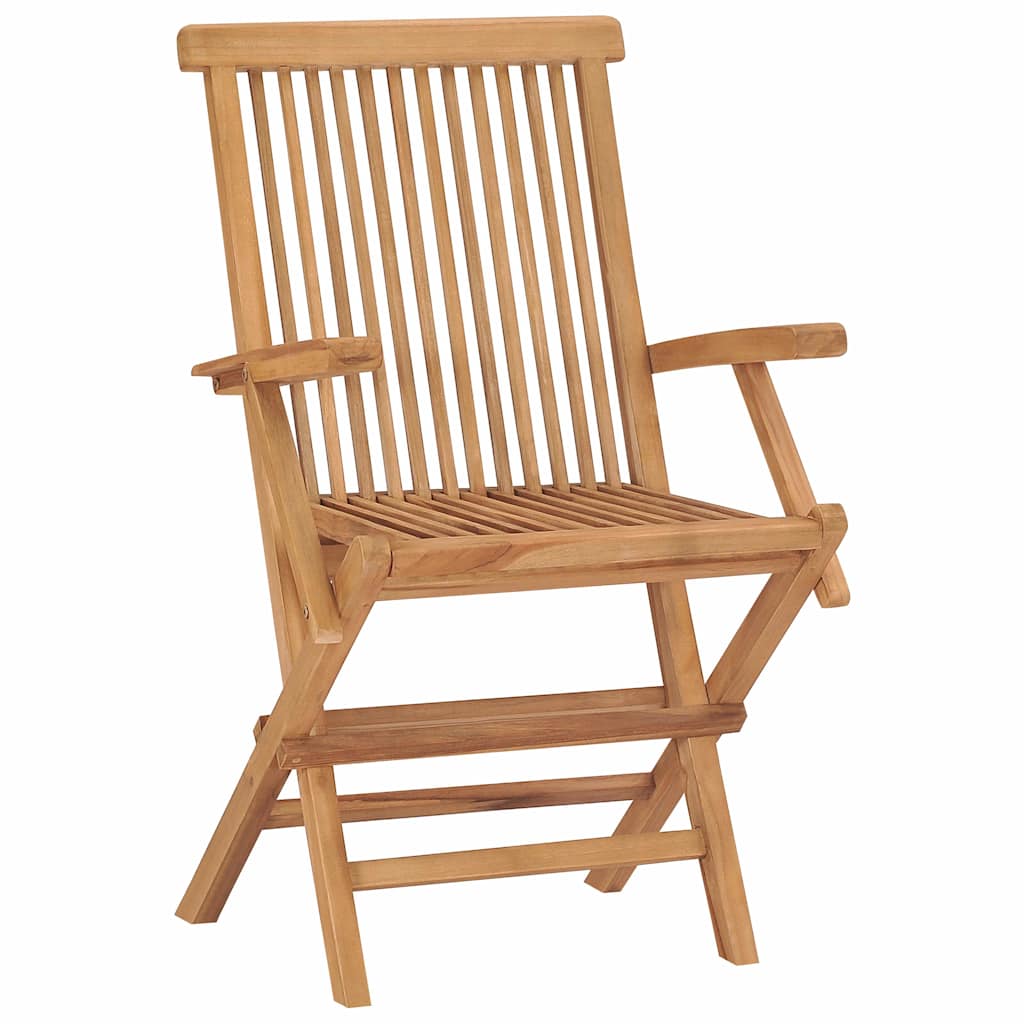 Vidaxl tuinstoelen 3 st inklapbaar massief teakhout