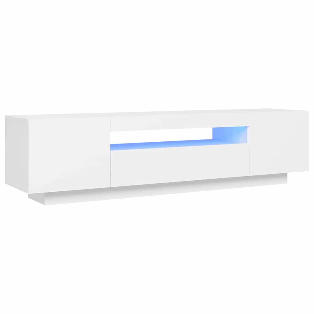 Vidaxl tv-meubel met led-verlichting 160x35x40 cm wit