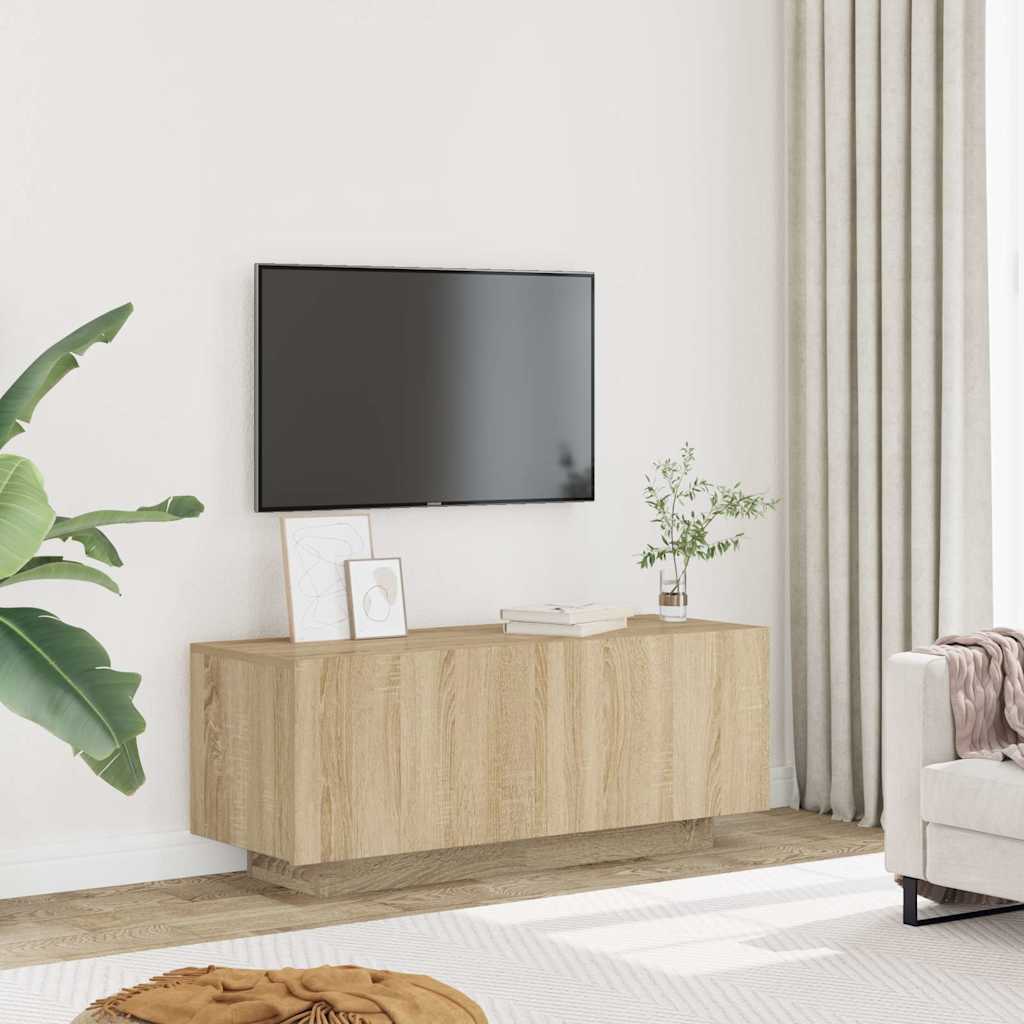 Vidaxl tv-meubel 100x35x40 cm bewerkt hout sonoma eikenkleurig