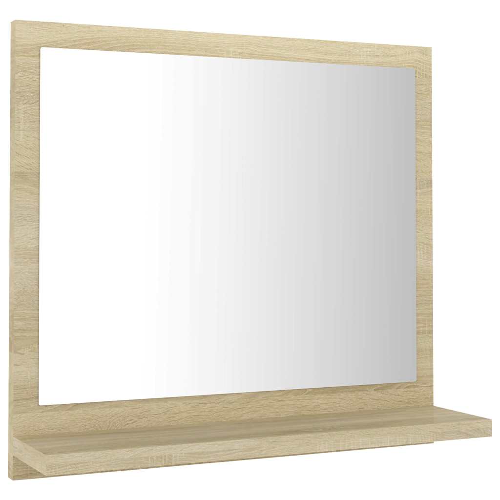Vidaxl badkamerspiegel 40x10,5x37 cm bewerkt hout sonoma eikenkleurig