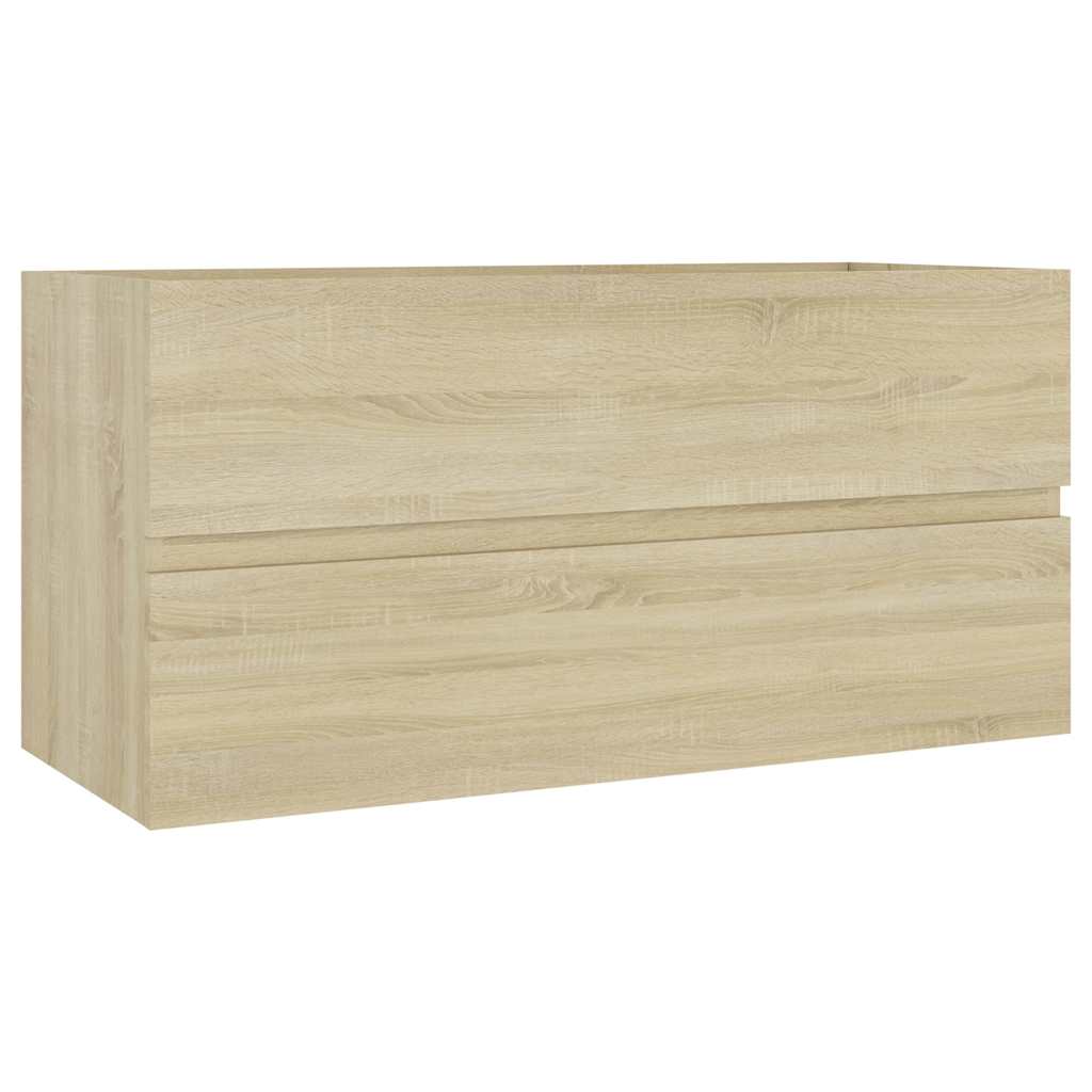 Vidaxl wastafelkast 90x38,5x45 cm bewerkt hout sonoma eikenkleurig