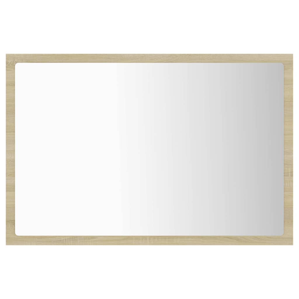 Vidaxl badkamerspiegel led 60x8,5x37 cm acryl sonoma eikenkleurig