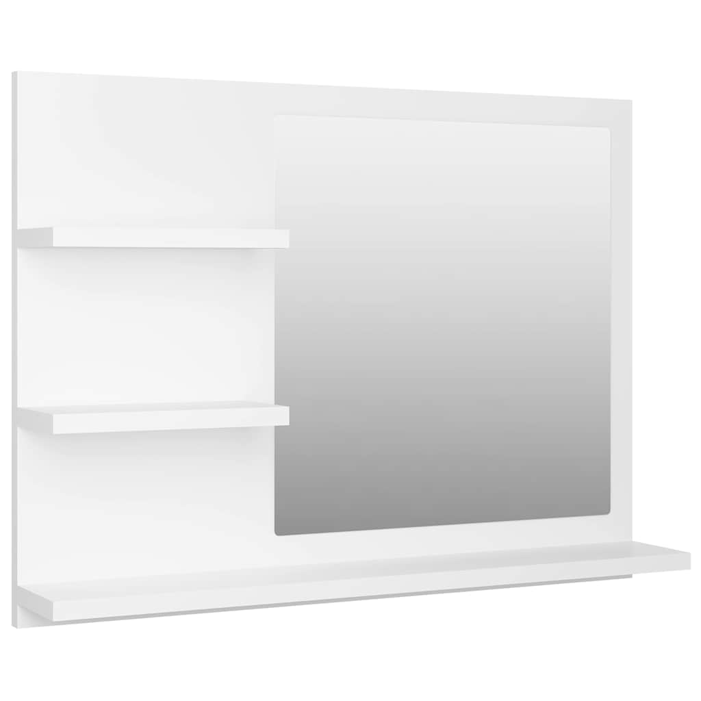 Vidaxl badkamerspiegel 60x10,5x45 cm bewerkt hout wit