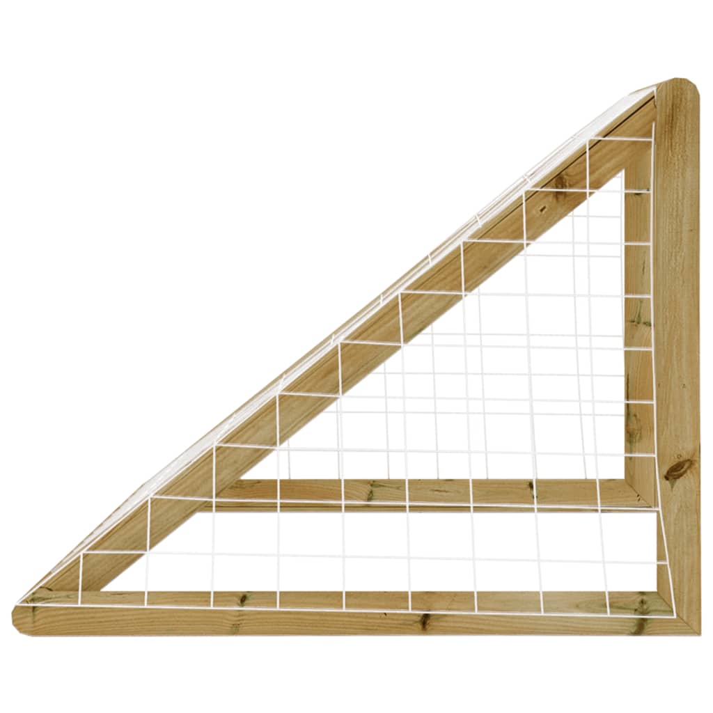 VIDAXL -Fußballtor mit Netto 120x60x80 cm imprägnierte Kiefer