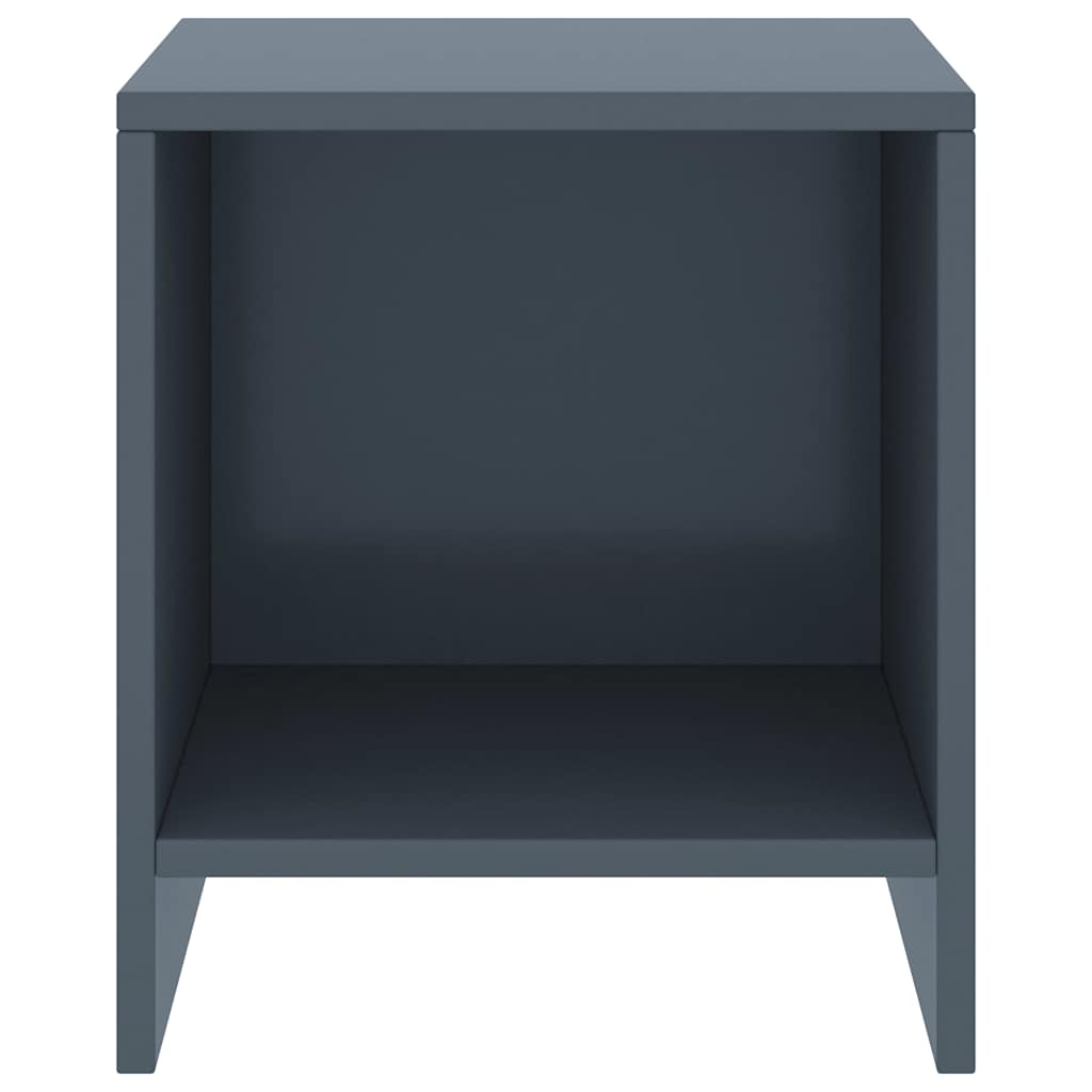 Vidaxl nachtkastjes 2 st 35x30x40 cm massief grenenhout lichtgrijs