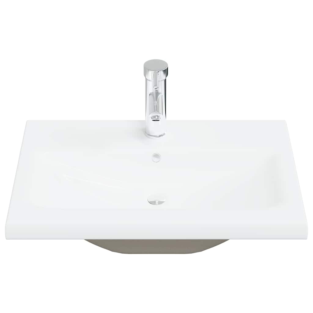 VIDAXL BAUBED -WAHMBAIN mit TAP 61x39x18 cm Keramik Weiß