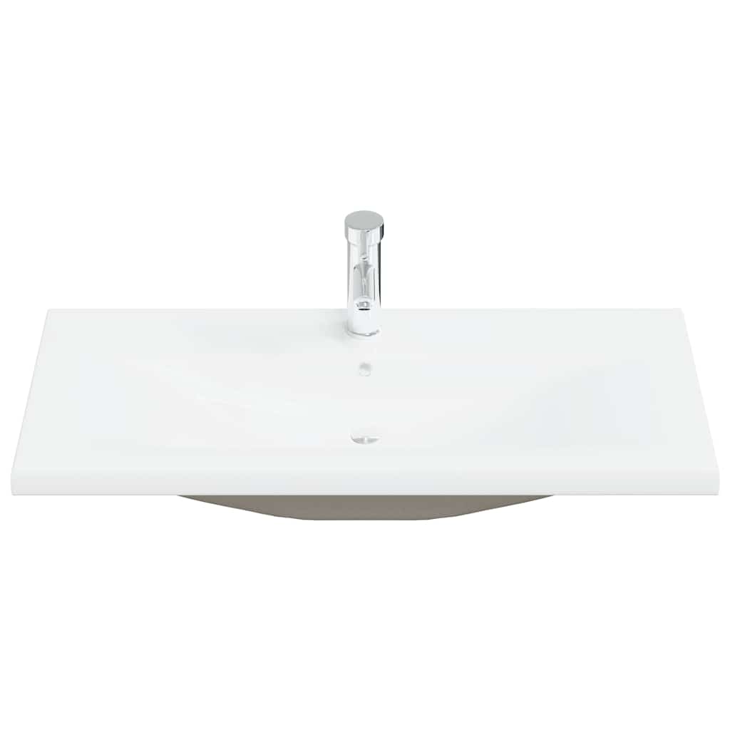 VIDAXL BAUBED -WAHMBAIN mit TAP 91x39x18 cm Keramik Weiß