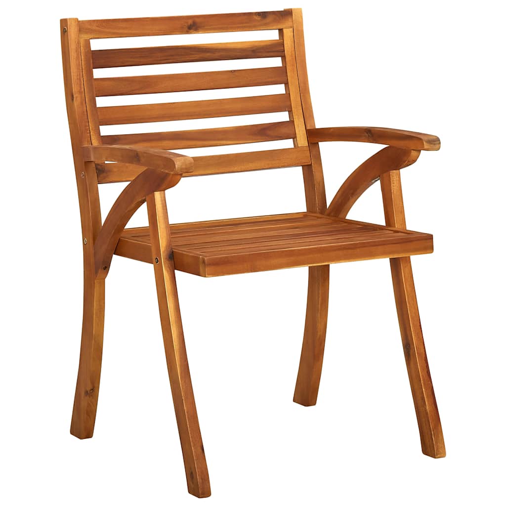Vidaxl tuinstoelen 3 st met kussens massief acaciahout