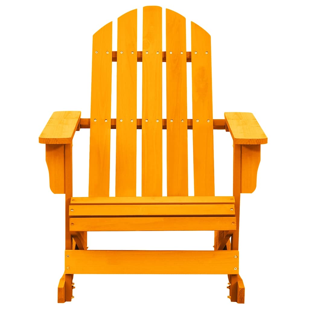 Vidaxl schommelstoel adirondack massief vurenhout oranje