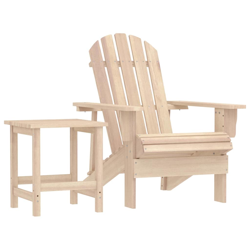 Vidaxl tuinstoel adirondack met tafel massief vurenhout