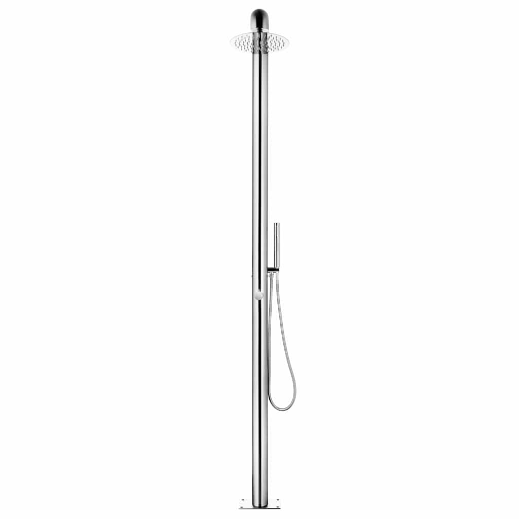 Vidaxl Outdoor -Dusche 225 cm Edelstahl