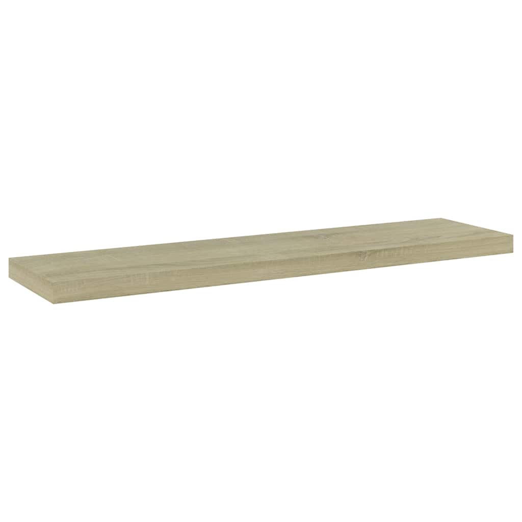 Vidaxl wandschappen 4 st 40x10x1,5 cm bewerkt hout sonoma eikenkleurig