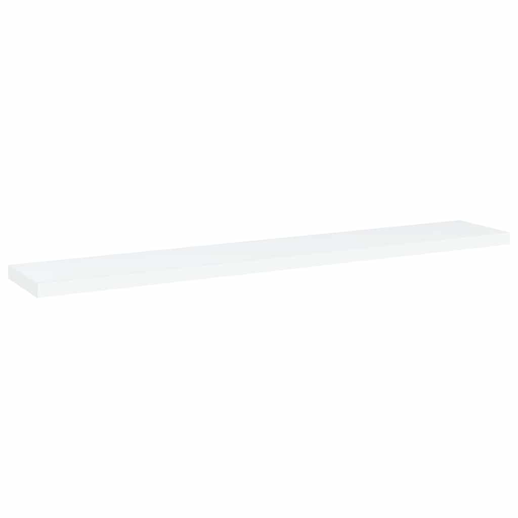 Vidaxl wandschappen 4 st 60x10x1,5 cm bewerkt hout wit