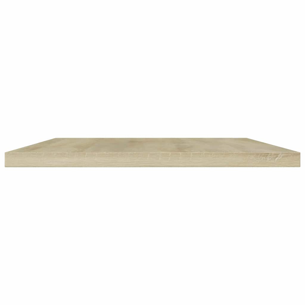 Vidaxl wandschappen 4 st 60x40x1,5 cm bewerkt hout sonoma eikenkleurig